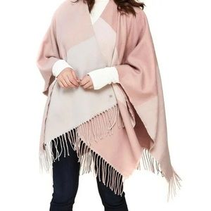 Soia & Kyo Neutral Colorblock Cape Cardigan